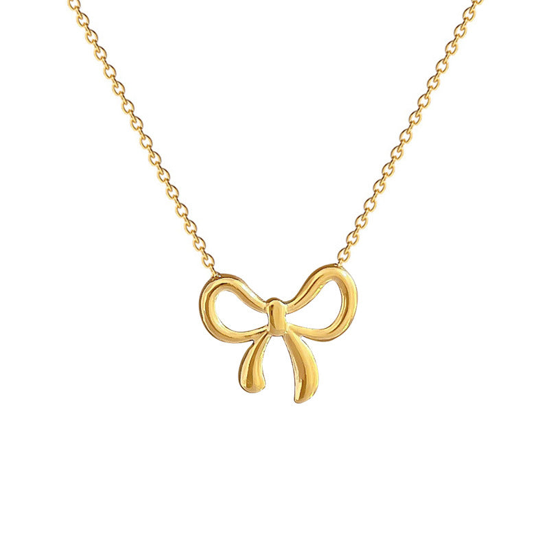 Collana con pendente geometrico minimalista in titanio e acciaio placcato unisex
