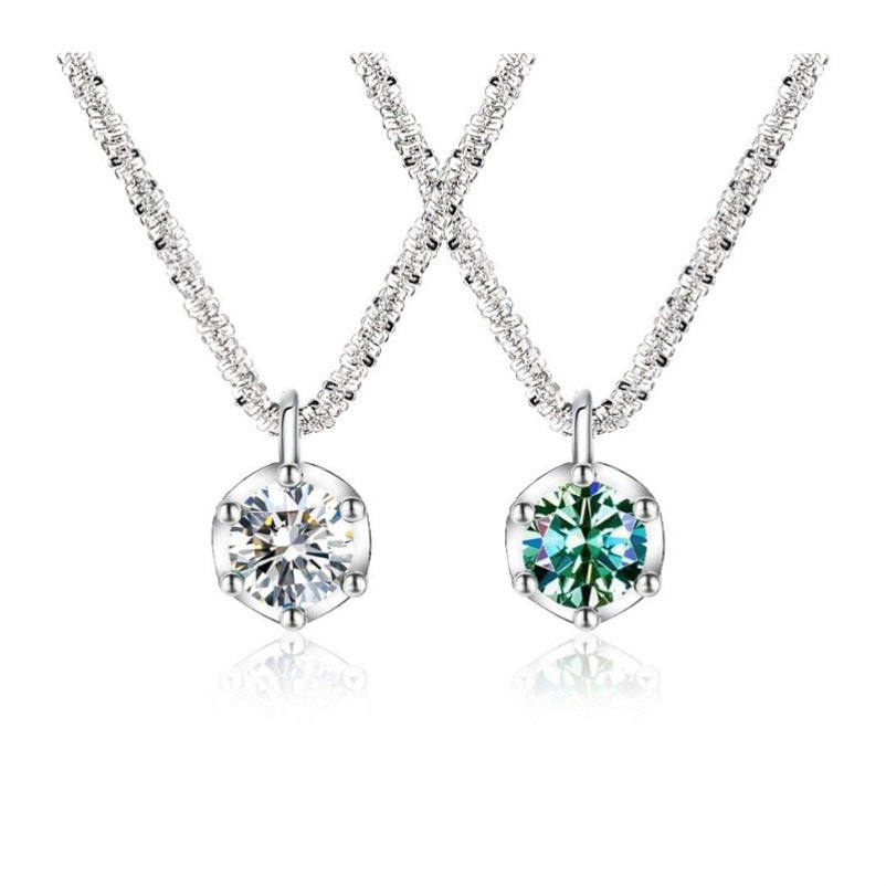 Original Design Irregular Shape Copper Pendant on Titanium Steel Plated Necklace for Women