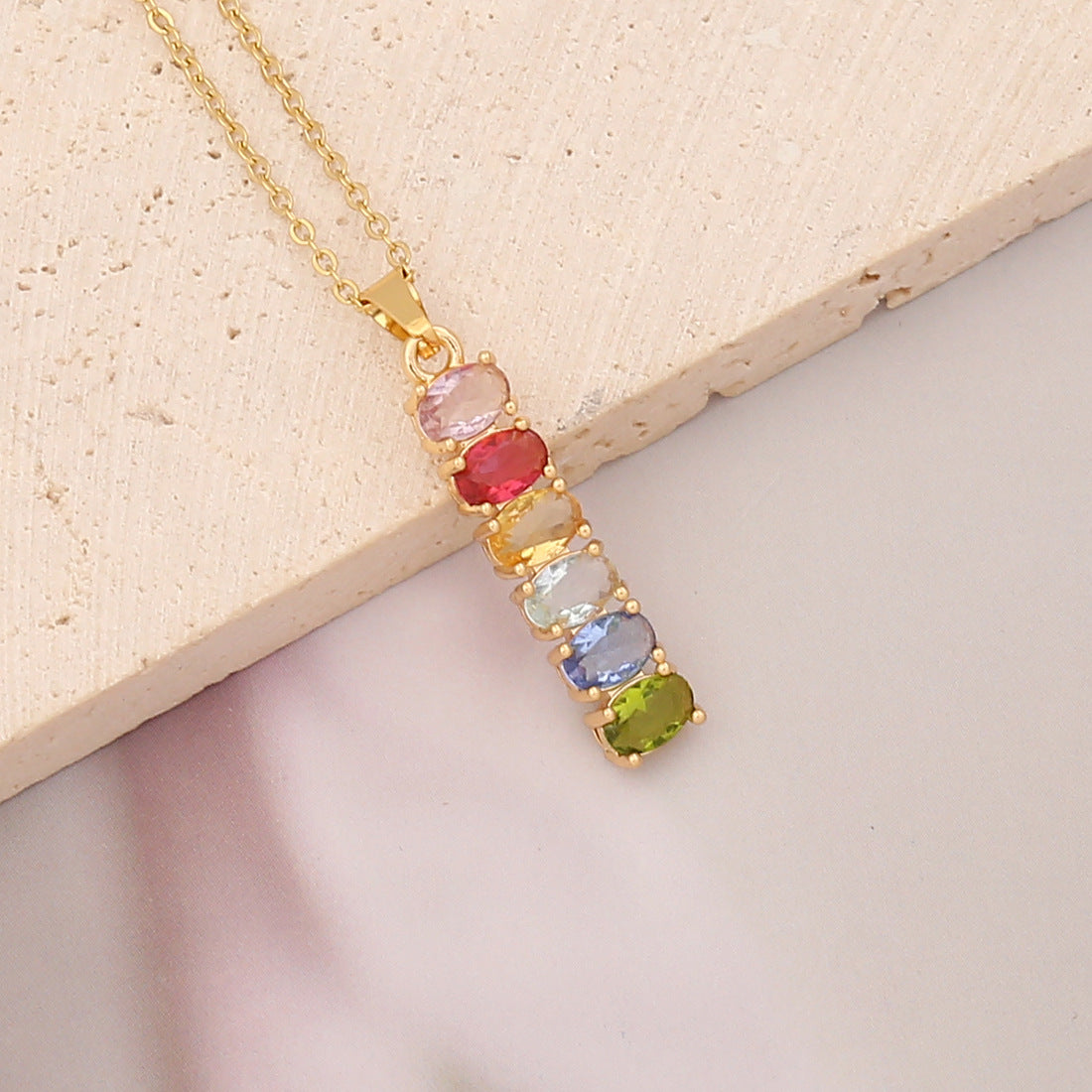 Elegant Brass Plated Leaf Heart Pendant Necklace with Cubic Zirconia Inlay