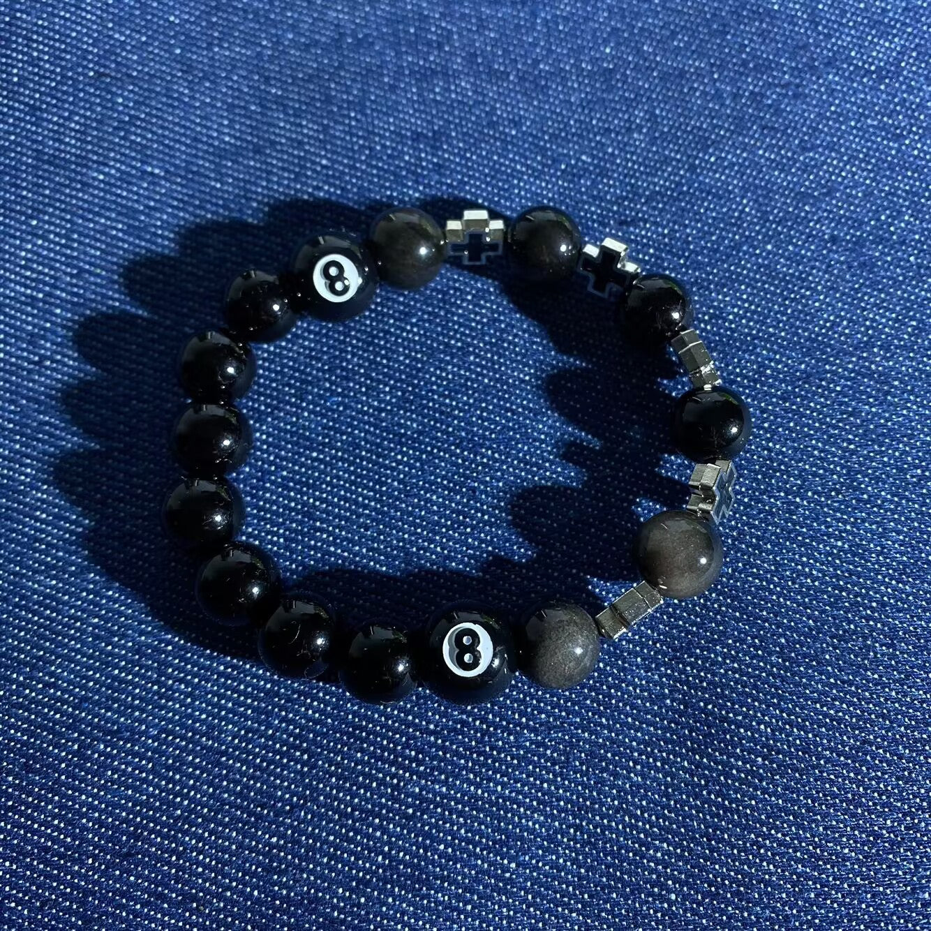 Handmade Geometric Round Stone Bracelet for Women
