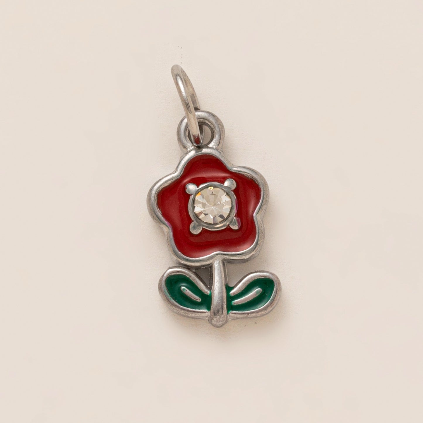 Colorful Titanium Steel Star Heart Leaf Pendant with Cubic Zirconia Plated Finish