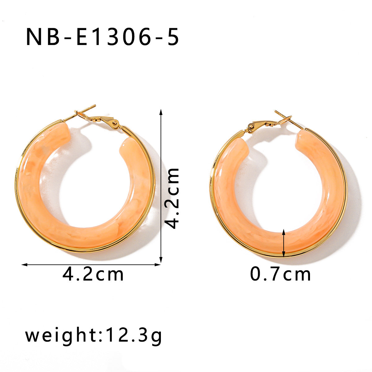 Minimalist Geometric Stainless Steel Ear Cuffs with 18K Gold Plating and Hollow Circle Design for Women
