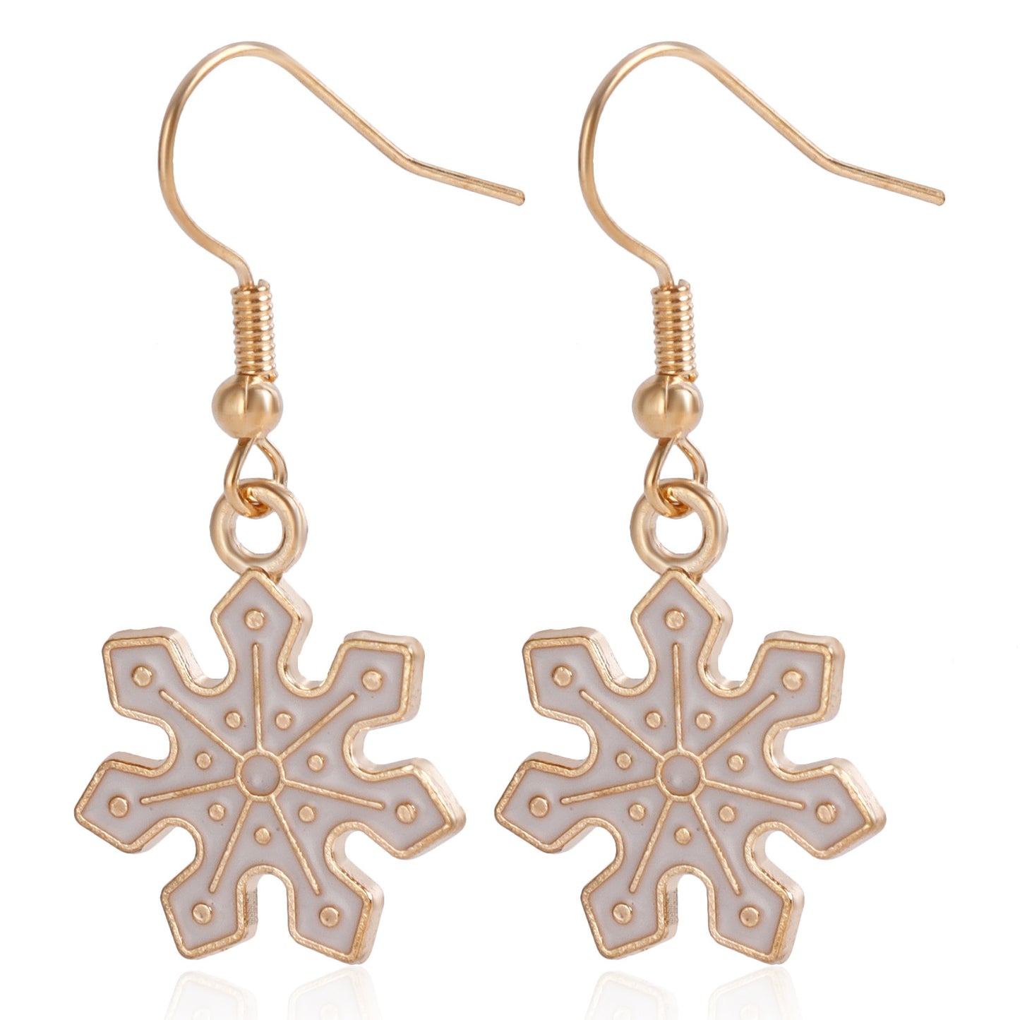 Geometric Plated Alloy Earrings for Women