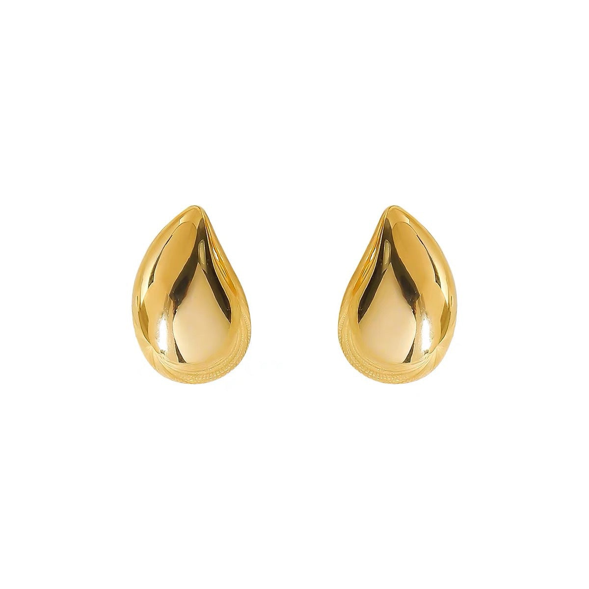 Cartoon-Style Letter-Shaped Titanium Steel Stud Earrings with Plated Finish for Women