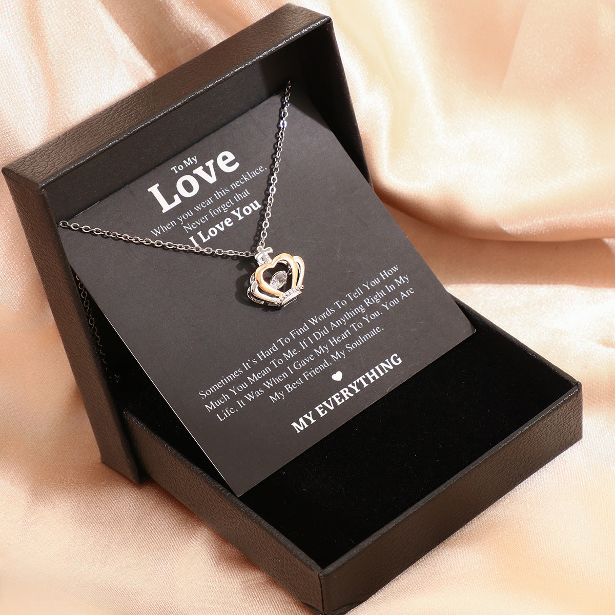 Collana Minimalista in Lega con Cuore e Stella Geometrica per Donne con Finitura Placcata Regalo per la Festa della Mamma