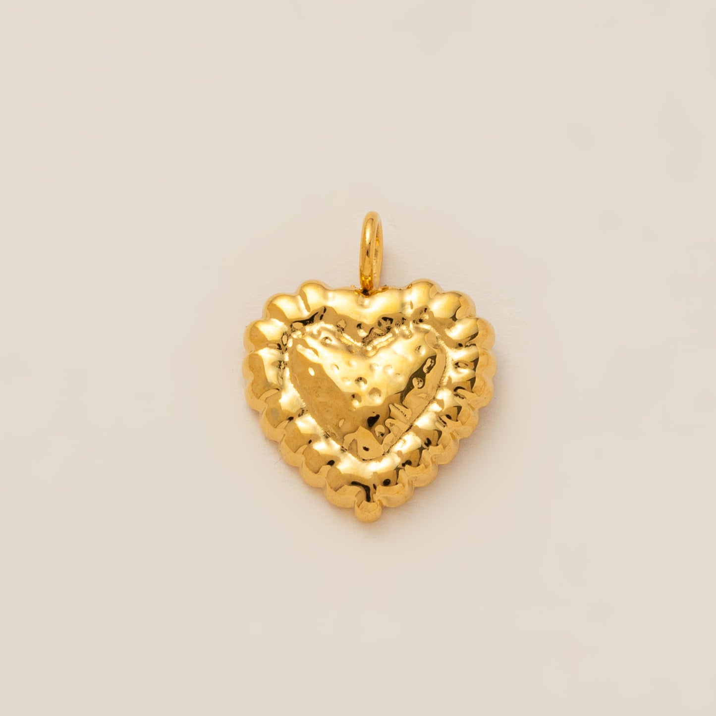 Casual Stainless Steel PVD 18K Gold Plated Elephant Heart Pendant Necklace