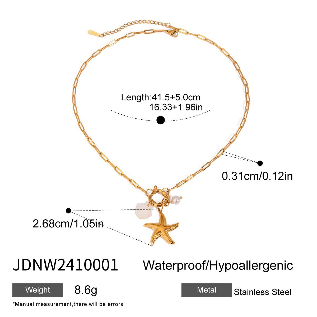Elegante Bracciale a Conchiglia in Acciaio Inossidabile da Donna con Finitura Placcata Gioielli Minimalisti di Lusso