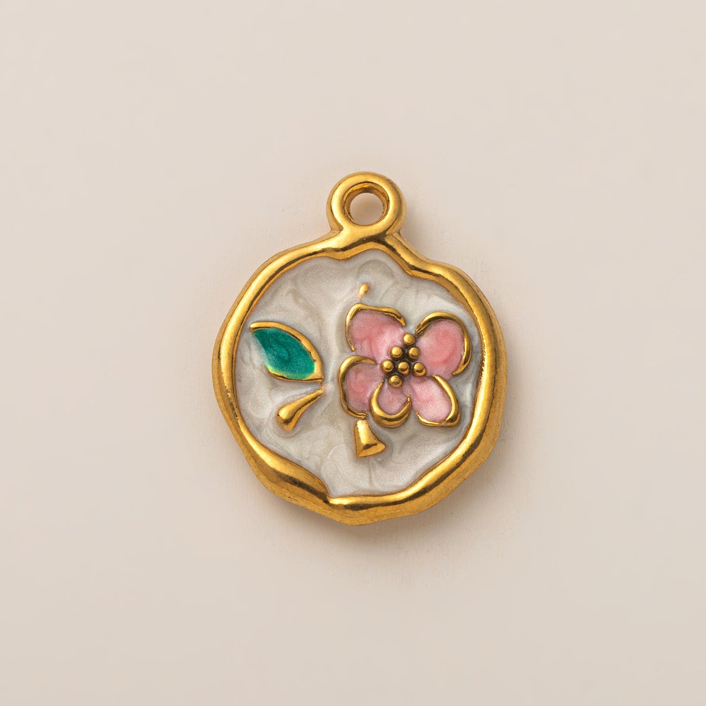 Vintage PVD 18K Gold Plated Stainless Steel Butterfly Geometric Charm Bar
