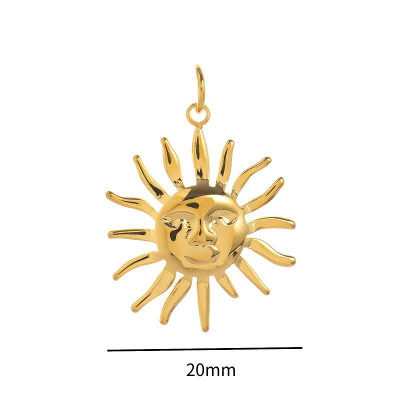 Casual Stainless Steel PVD Animal Pendant Necklace DIY Charm Bar Cable Chain Unisex