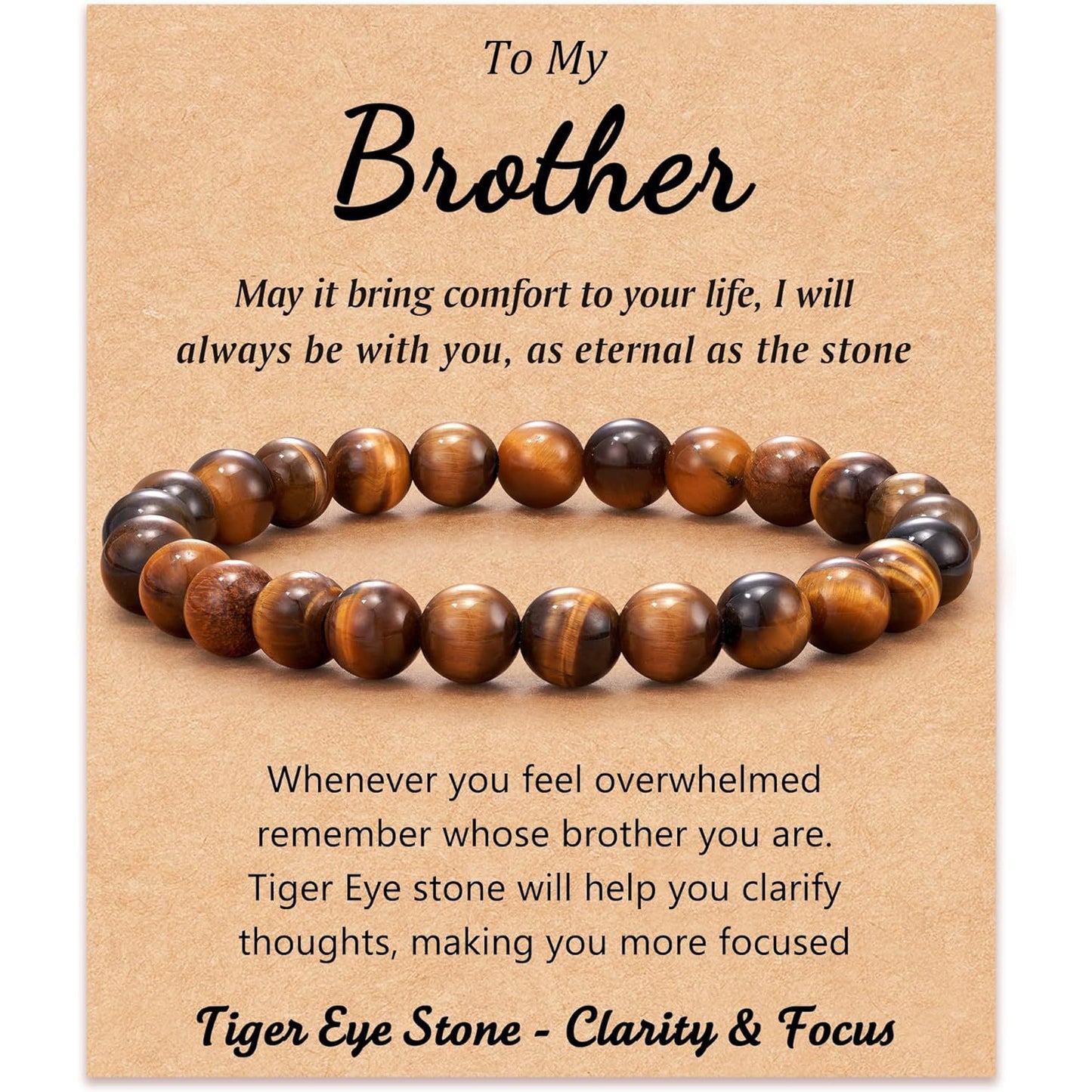 Men's Geometric Round Agate Beaded Bracelet