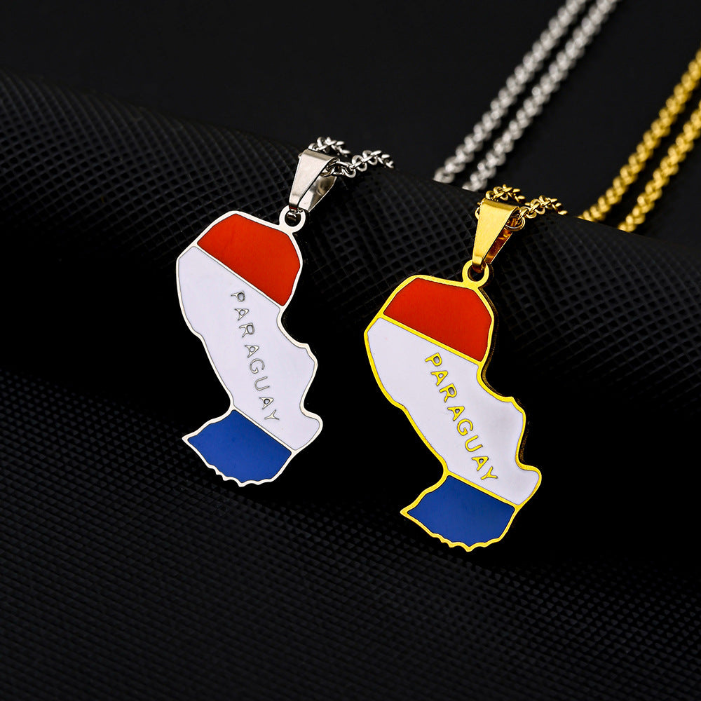 Collar con colgante geométrico minimalista de acero inoxidable con dije de acero de titanio y acabado chapado para mujeres y hombres