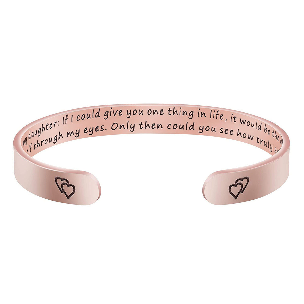 Pulsera de acero inoxidable de moda para mujer con acabado chapado, regalo ideal de Navidad, cumpleaños, Acción de Gracias para mamá