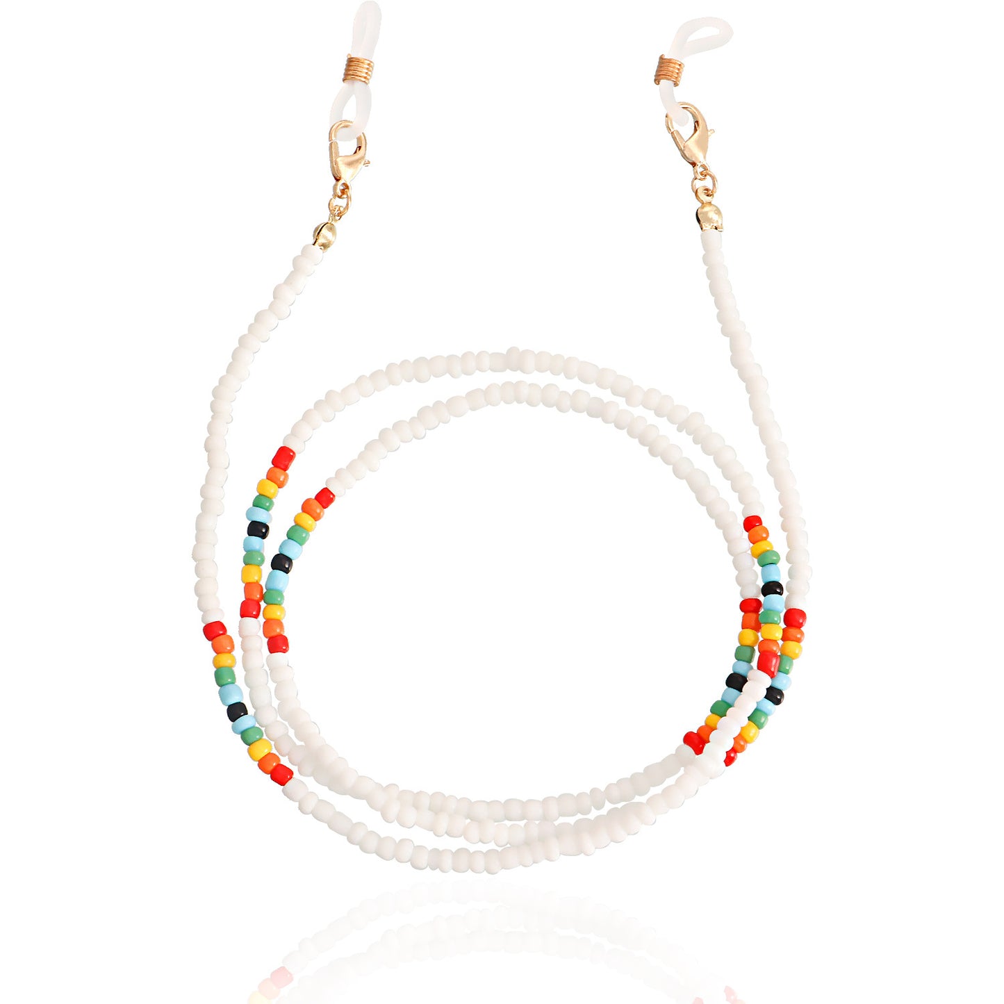 Colorful Alloy Ball Chain Glasses and Mask Holder