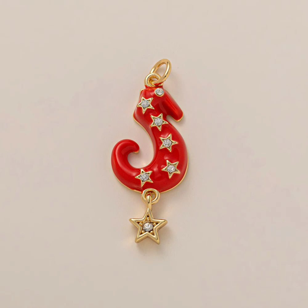 Minimalist Luxury 18K Gold Plated Brass Animal Pendant Necklace with Cubic Zirconia for Unisex