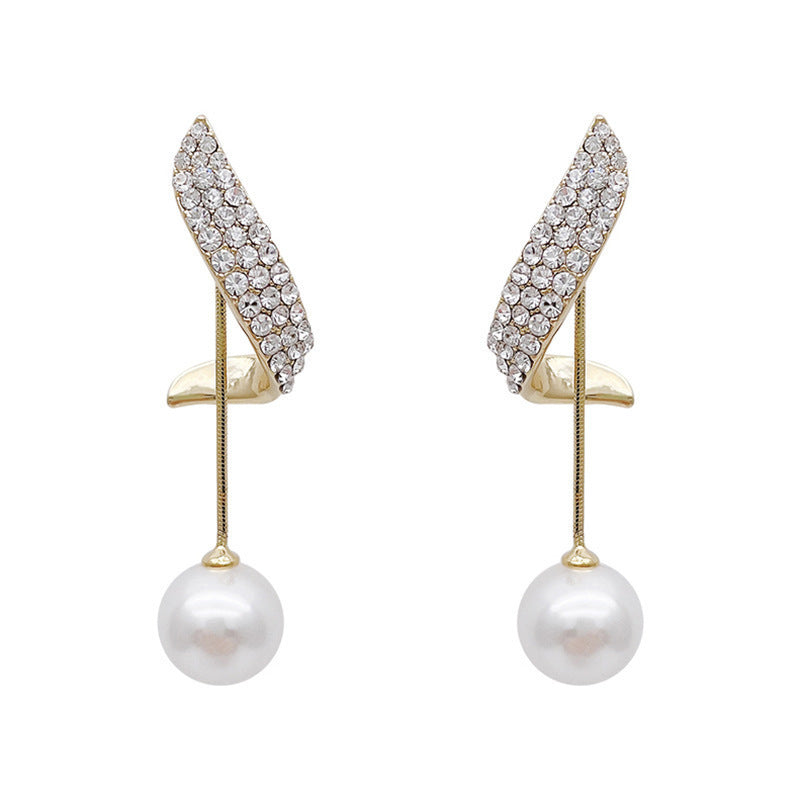 Orecchini vintage in lega placcata con pois quadrati e rotondi per donna