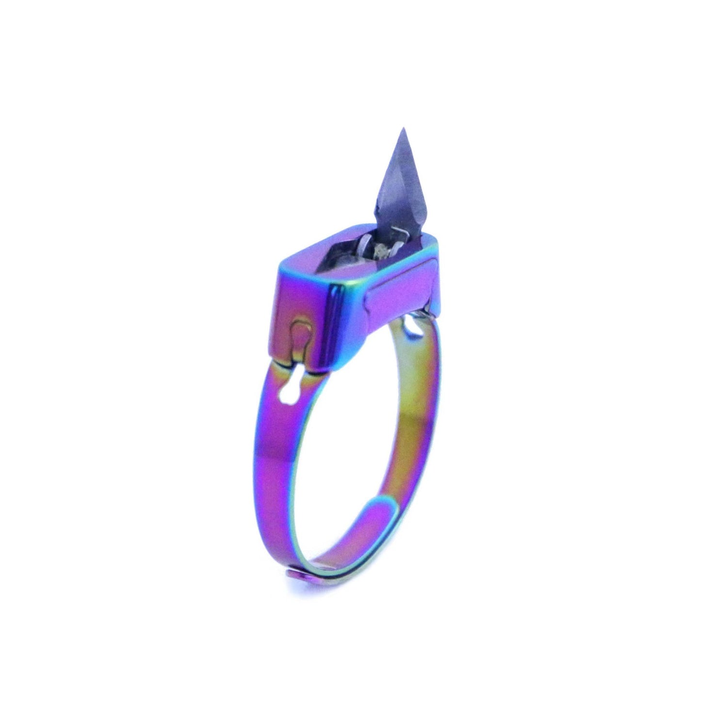 Anello Unisex Minimalista in Acciaio al Titanio Inossidabile Geometrico Regolabile Anello Aperto Colore Argento Gioielli di Design Originale