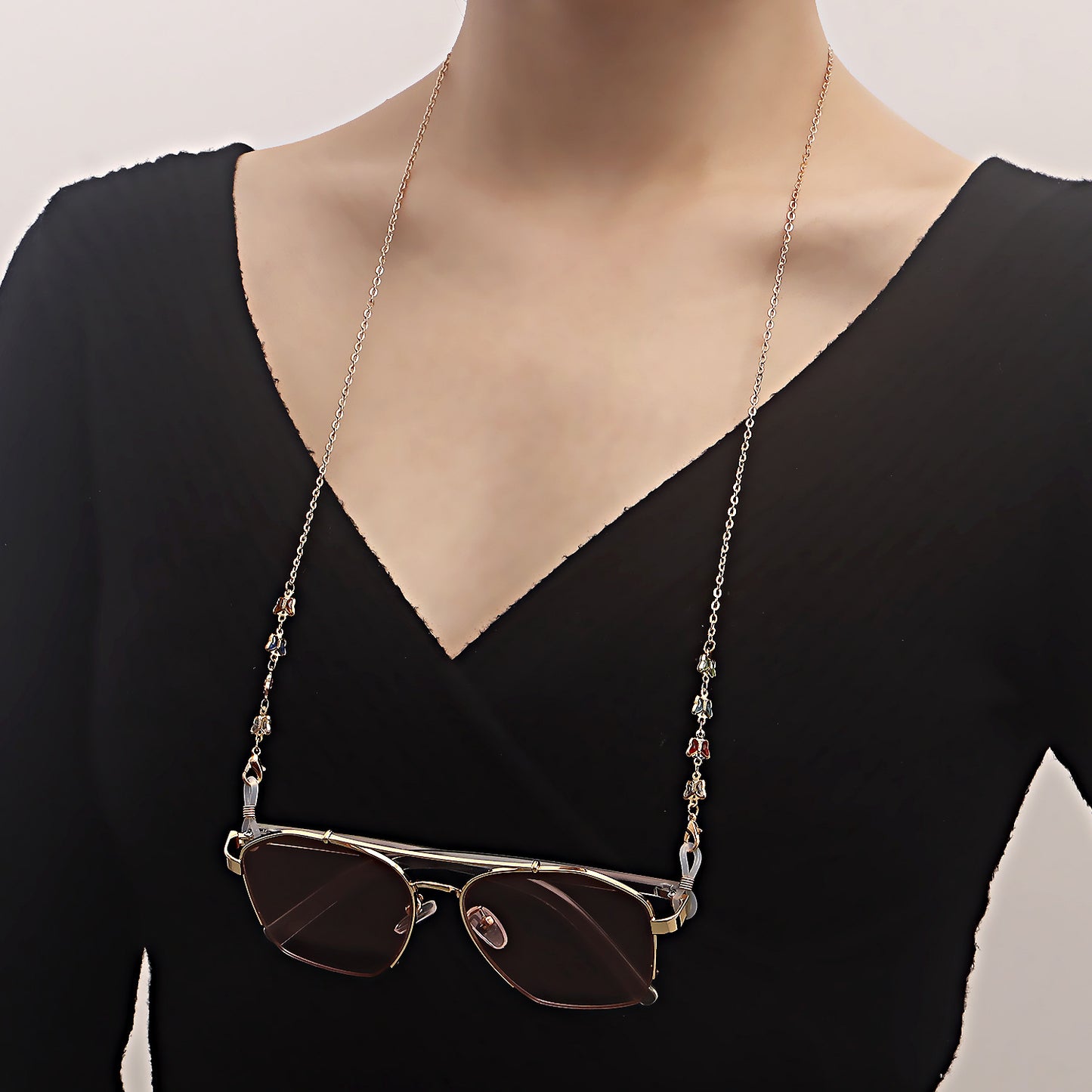 Alloy Anti-Slip Mask Chain and Eyeglass Holder Strap