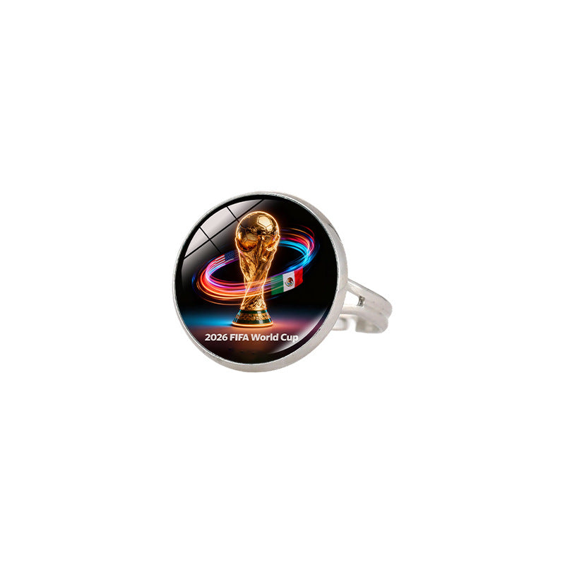 Anello sportivo geometrico in lega placcata, unisex, fascia regolabile
