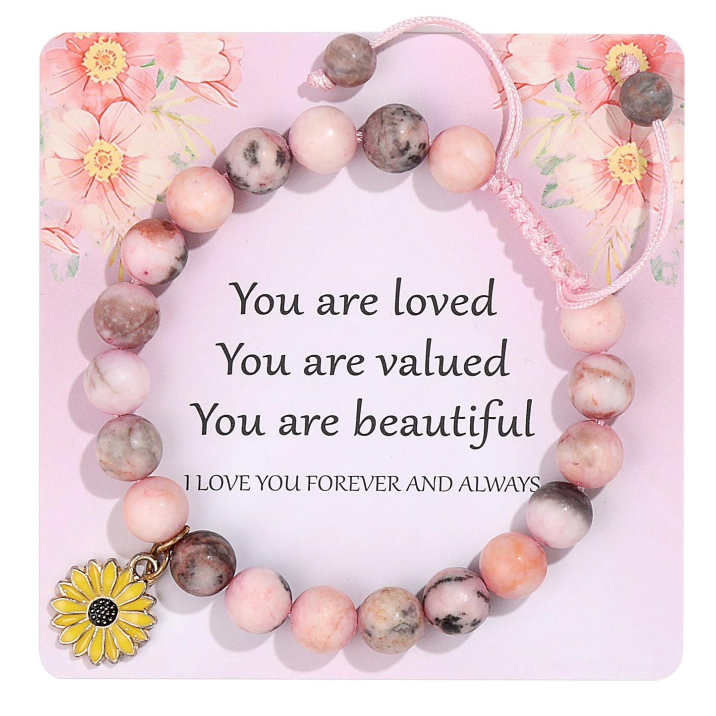 Elegant Agate Butterfly Floral Bracelet for Women