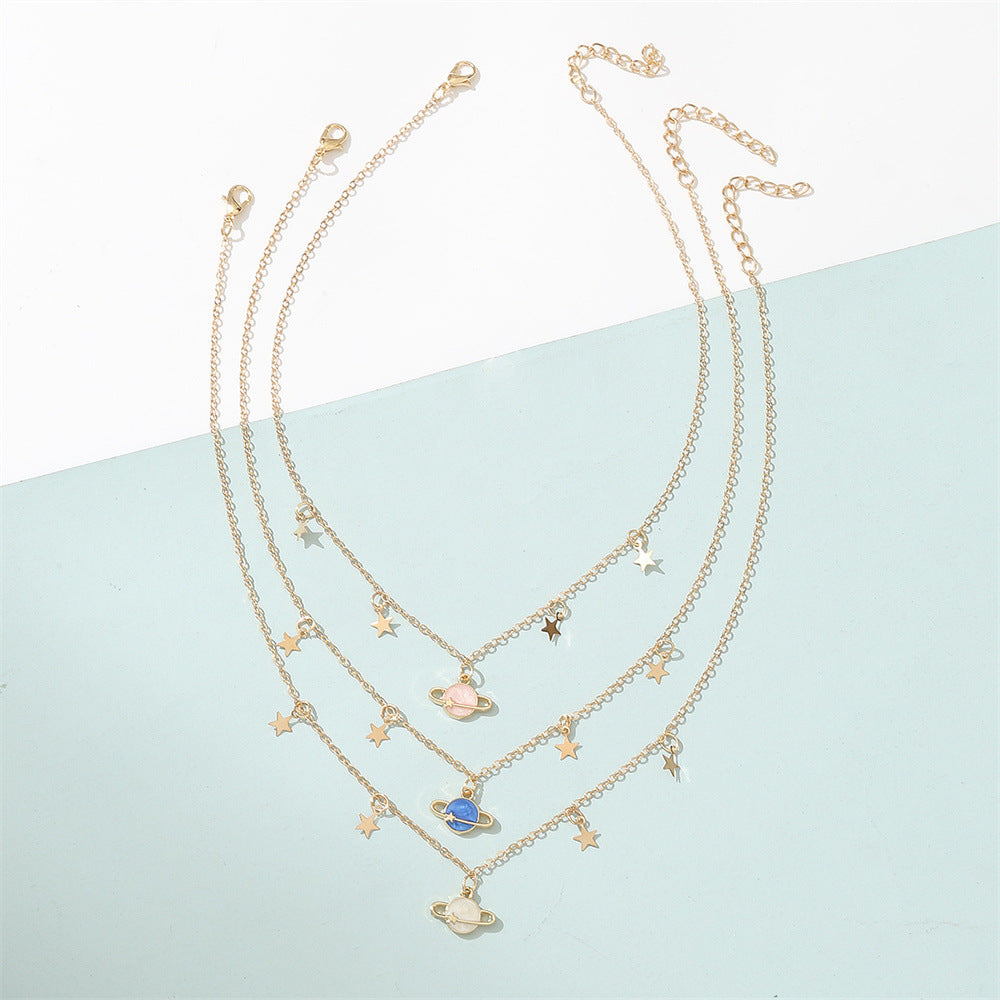 Collana con ciondolo a farfalla smaltata per bambine, catena a scatola in lega con finitura placcata, gioielli per bambini stile principessa