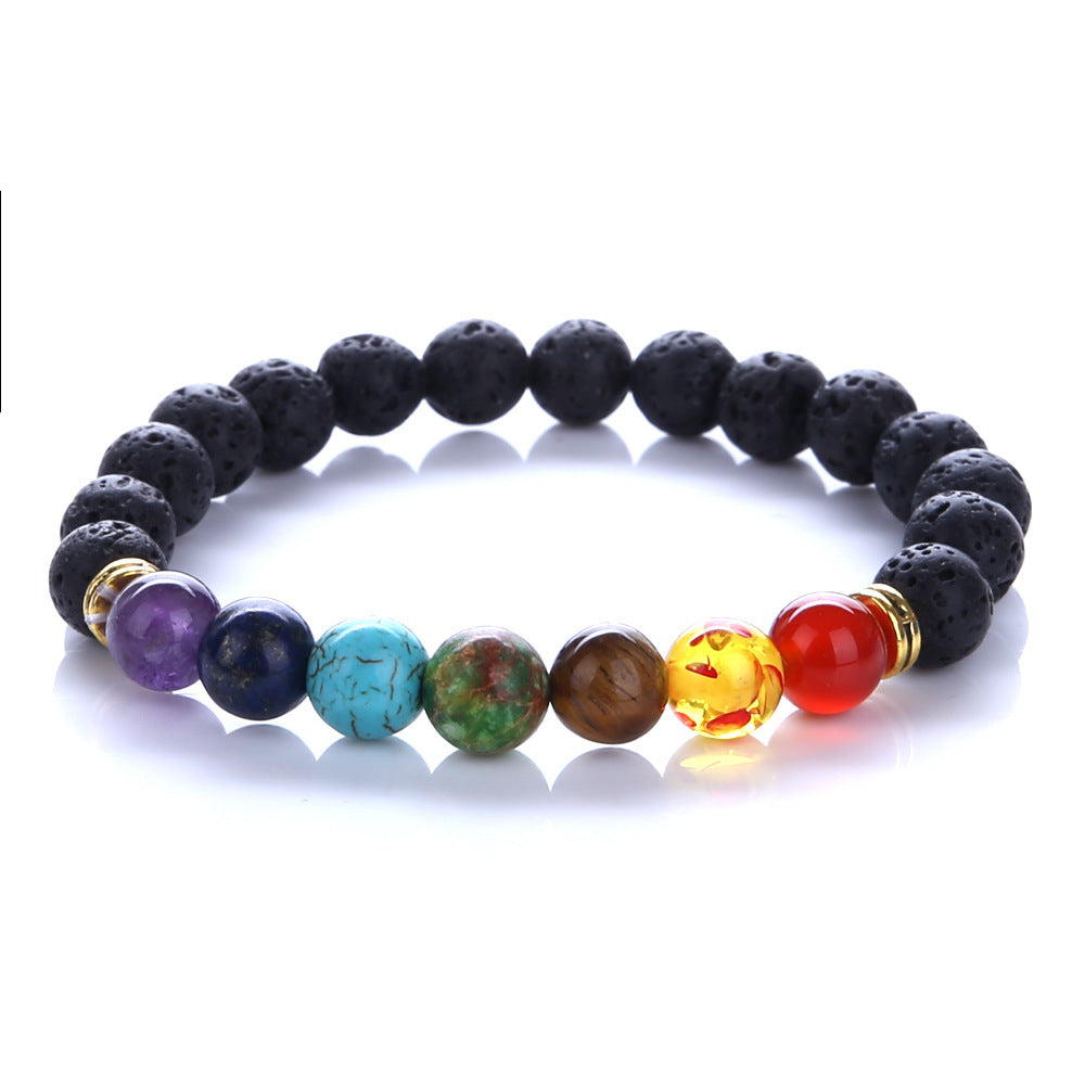 Geometric Agate and Crystal Bracelet Unisex