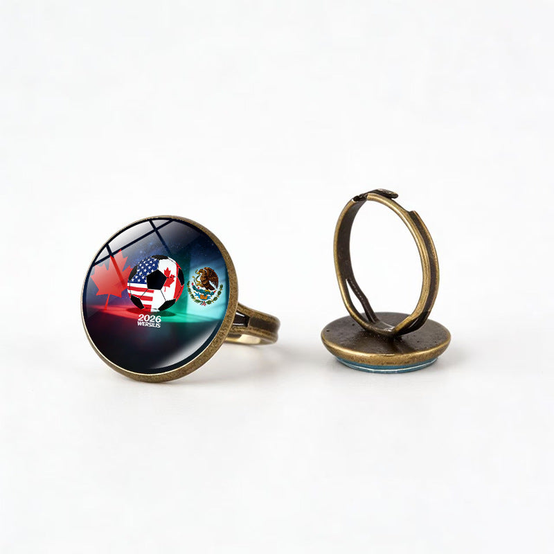 Sporty Geometric Alloy Plated Ring Unisex Fashion Jewelry