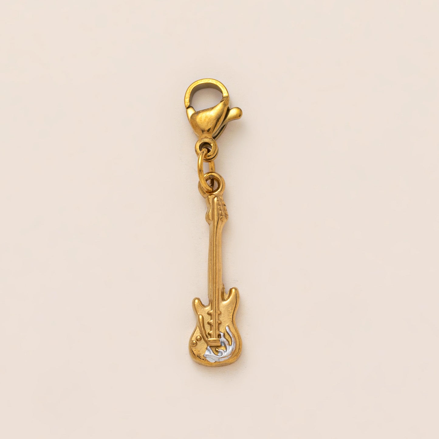 Minimalist Vintage Gold Plated Brass Geometric Charm Bar