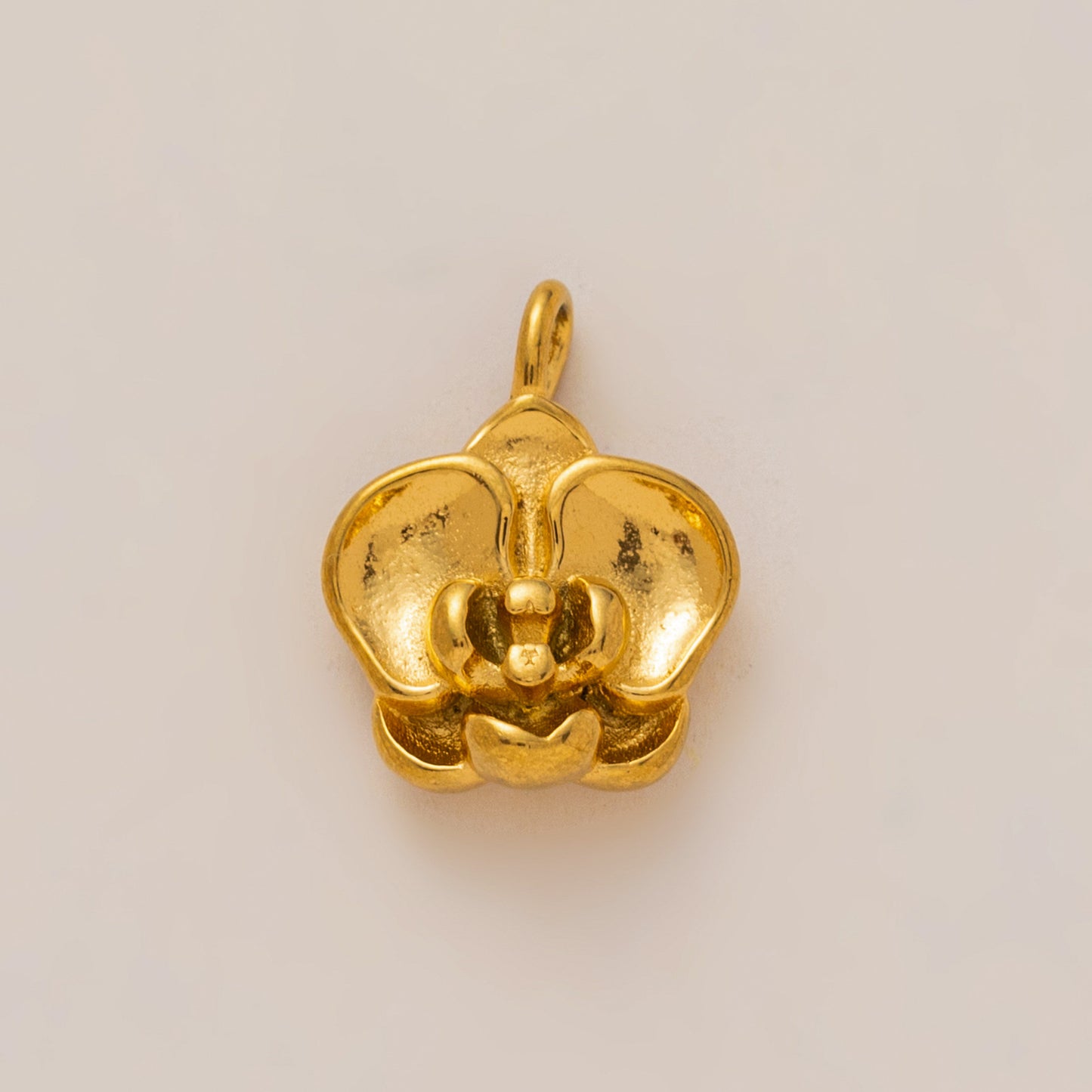 18K Gold Plated Stainless Steel Whisk Pendant Necklace with Cable Chain