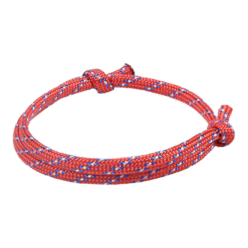Fashion Geometric Star Pattern Woven Friendship Bracelet Adjustable Cord Handmade Gift for Teens Unisex