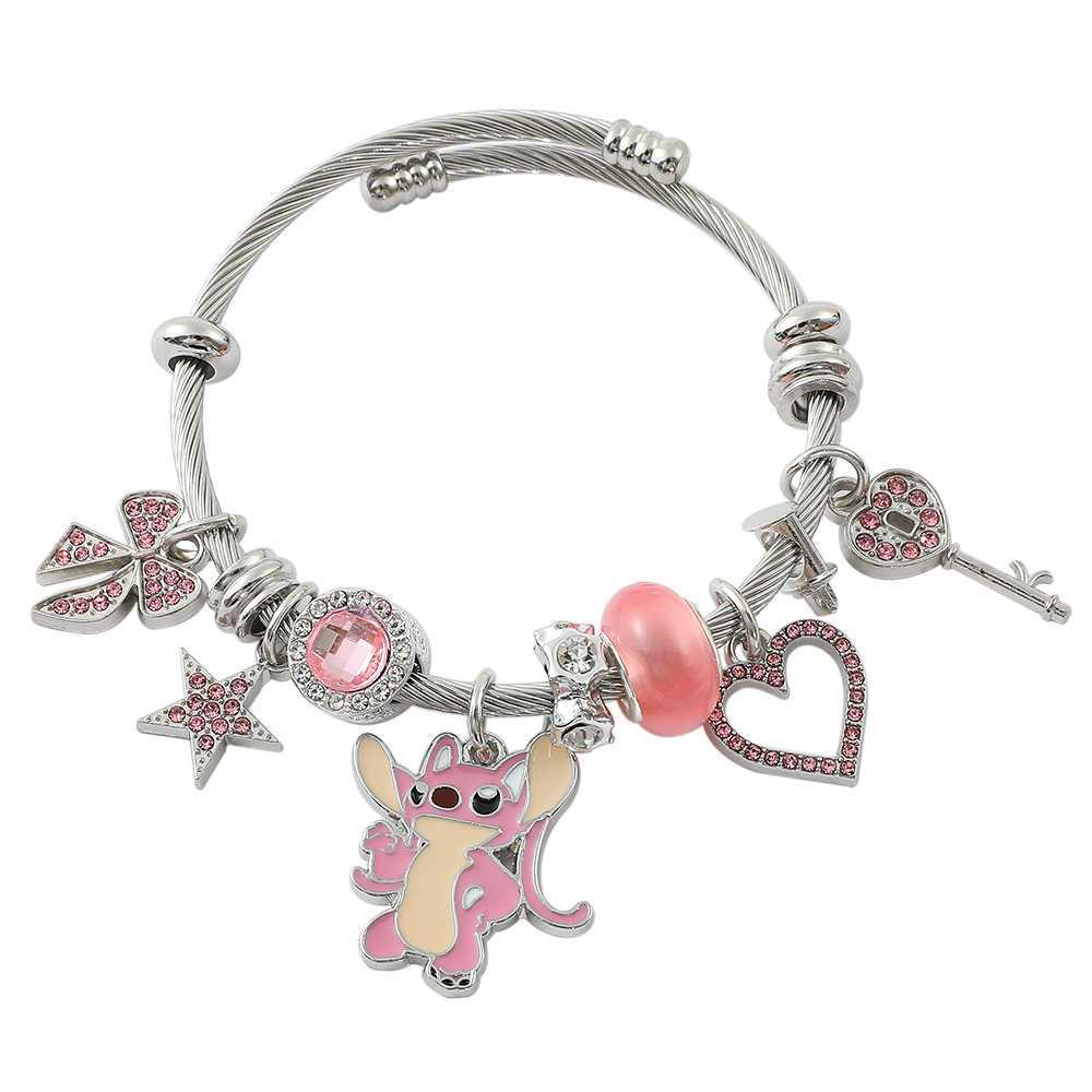 Collana con ciondolo di Stitch in resina per donna e coppia, design a stella, gioielli artigianali e minimalisti