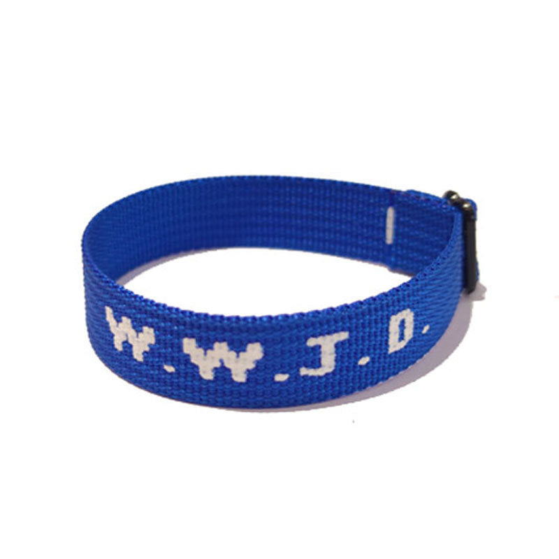 Casual Sporty Unisex Nylon Letter Wristband Bracelet Adjustable
