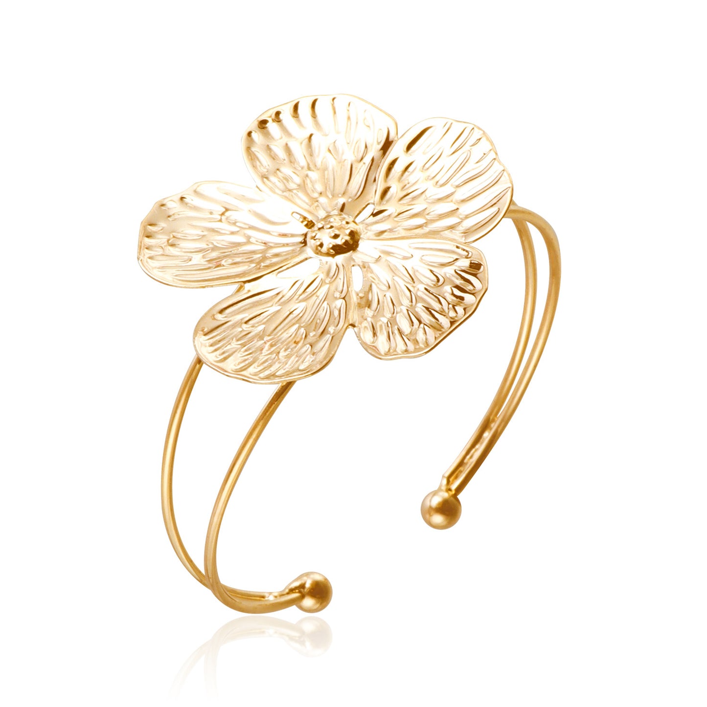 Collar Minimalista de Flor Geométrica para Mujer con Cadena de Metal Bañado y Diseño de Gargantilla Estilo Punk
