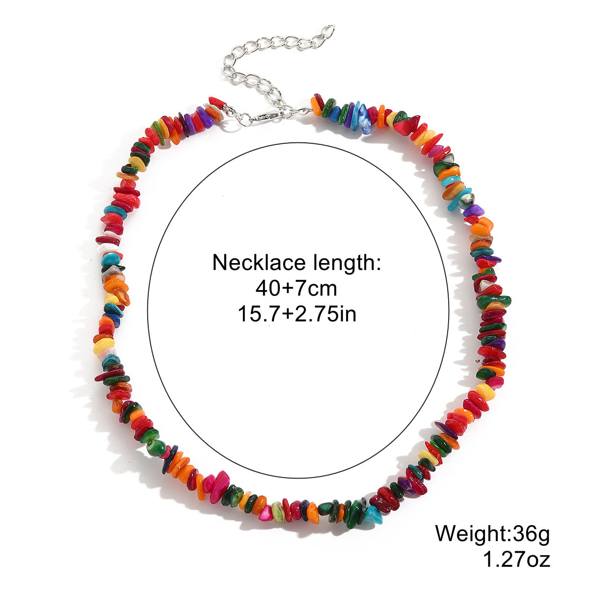 Bohemian Sweet Geometric Pearl Plated Ball Chain Necklace for Women
