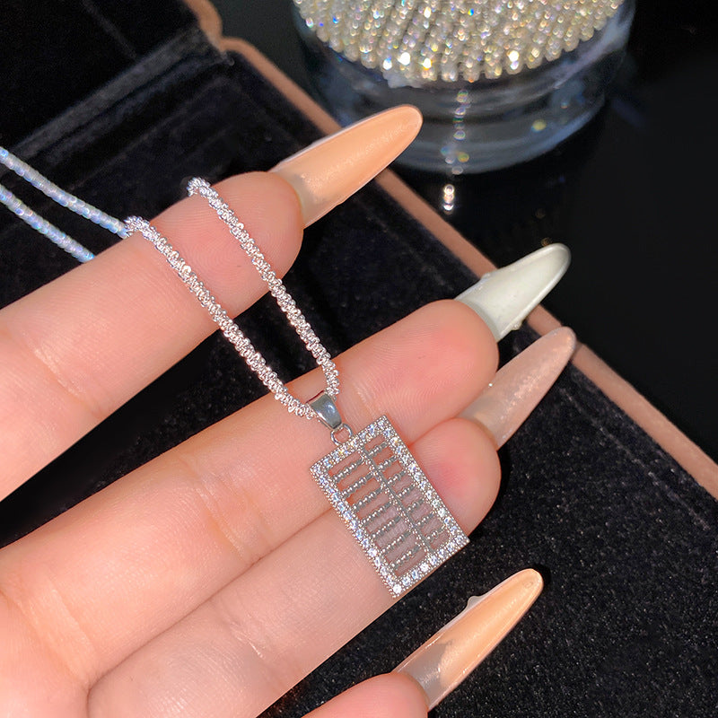 Sweet Sporty Titanium Steel Plated Necklace with Animal Brass Pendant, Cubic Zirconia and Pearl Inlay