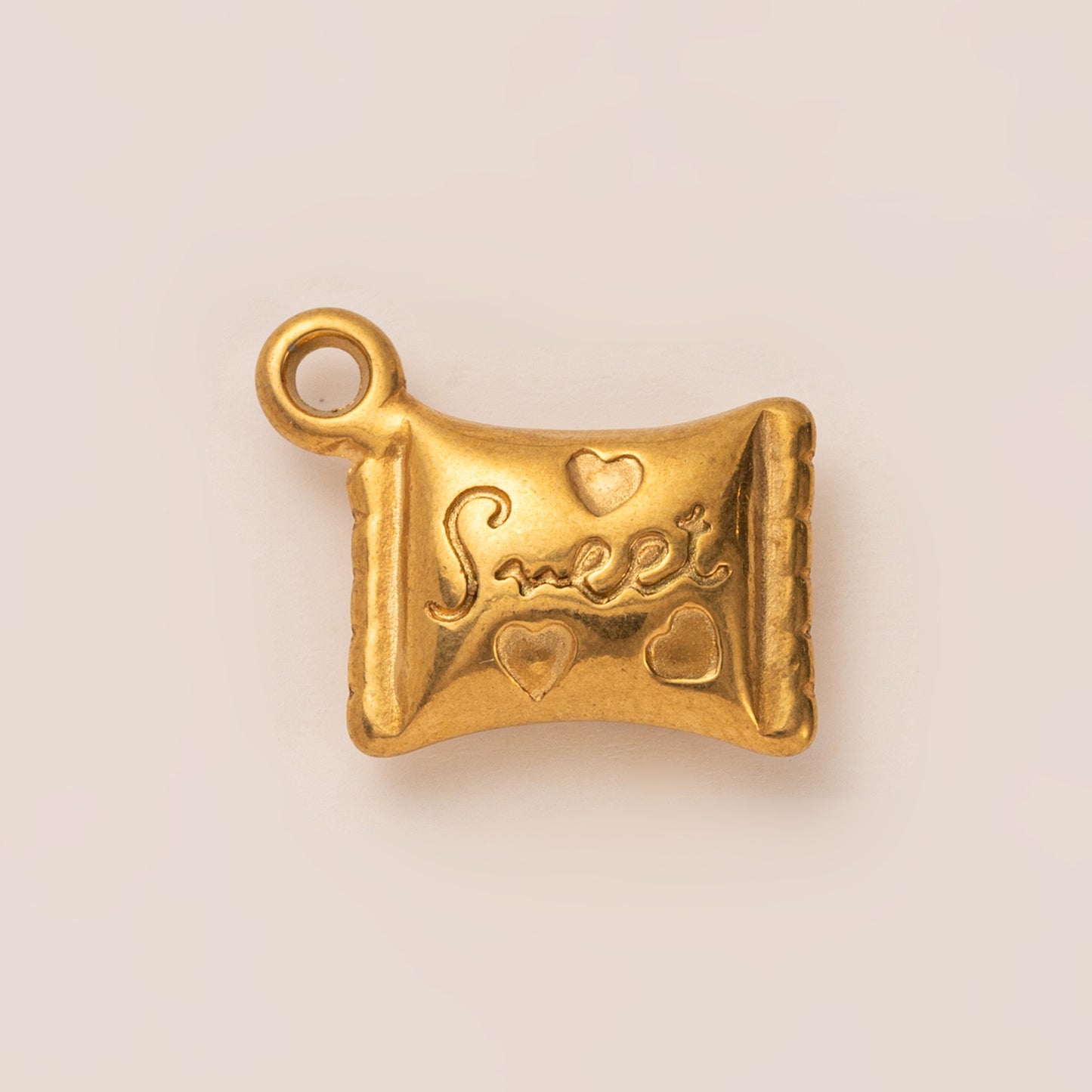 Vintage 18K Gold Plated Stainless Steel PVD DIY Charm Bar Necklace