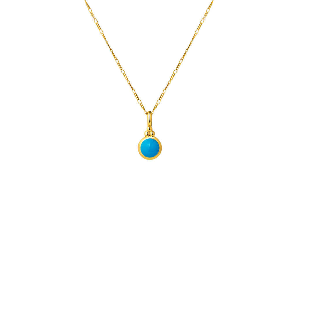 Vintage Geometric Cubic Zirconia Brass Pendant 18K Gold Plated Stainless Steel Charm Bar