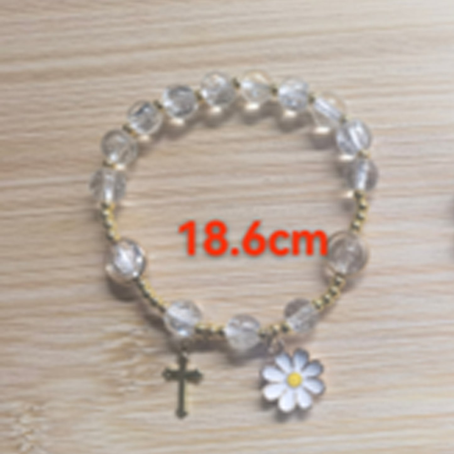 Unisex Geometric Cross Bracelet with Imitation Pearl Inlay Alloy Stainless Steel Accessories