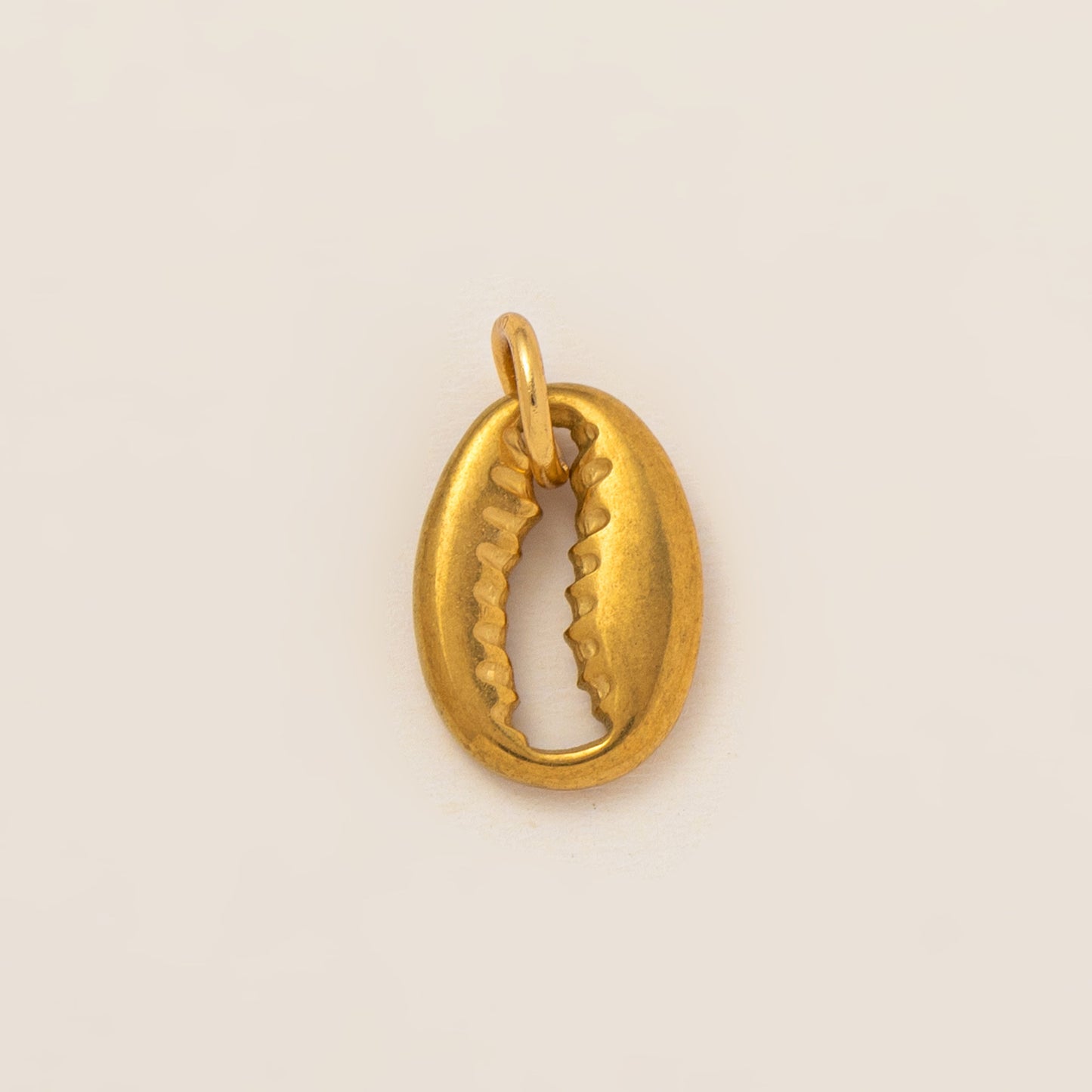 Minimalist 18K Gold Plated Round Geometric Brass Pendant Necklace