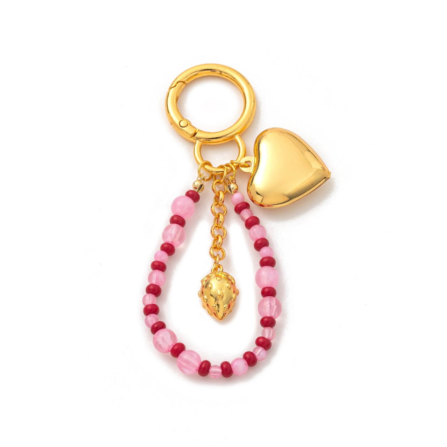 Sweet Striped Brass 18K Gold Plated Charm Bar