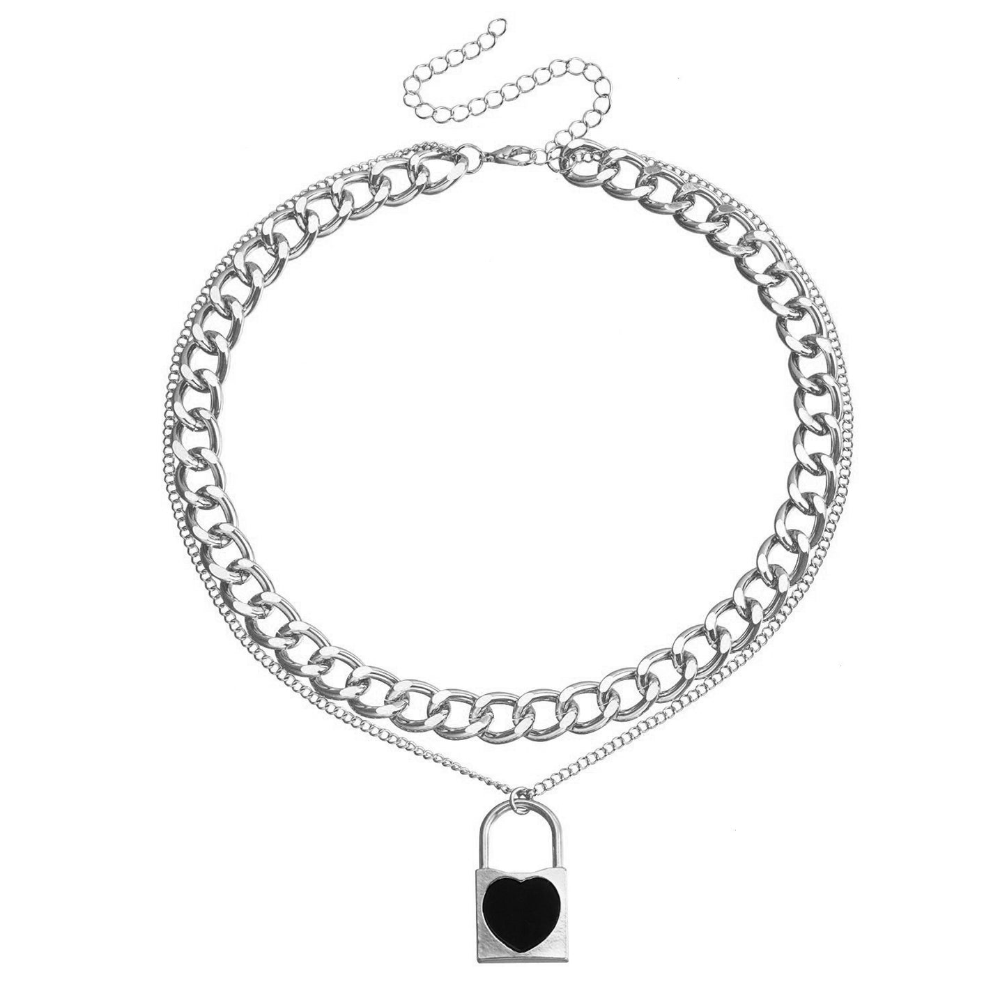 Elegant Two-Tier White Butterfly Alloy Necklace for Women with Plated Metal Finish and Clavicle Chain Style