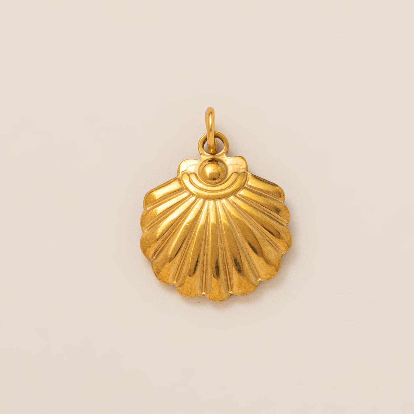 Casual 18K Gold Plated Stainless Steel Starfish Conch Shell Charm Bar Necklace for Unisex