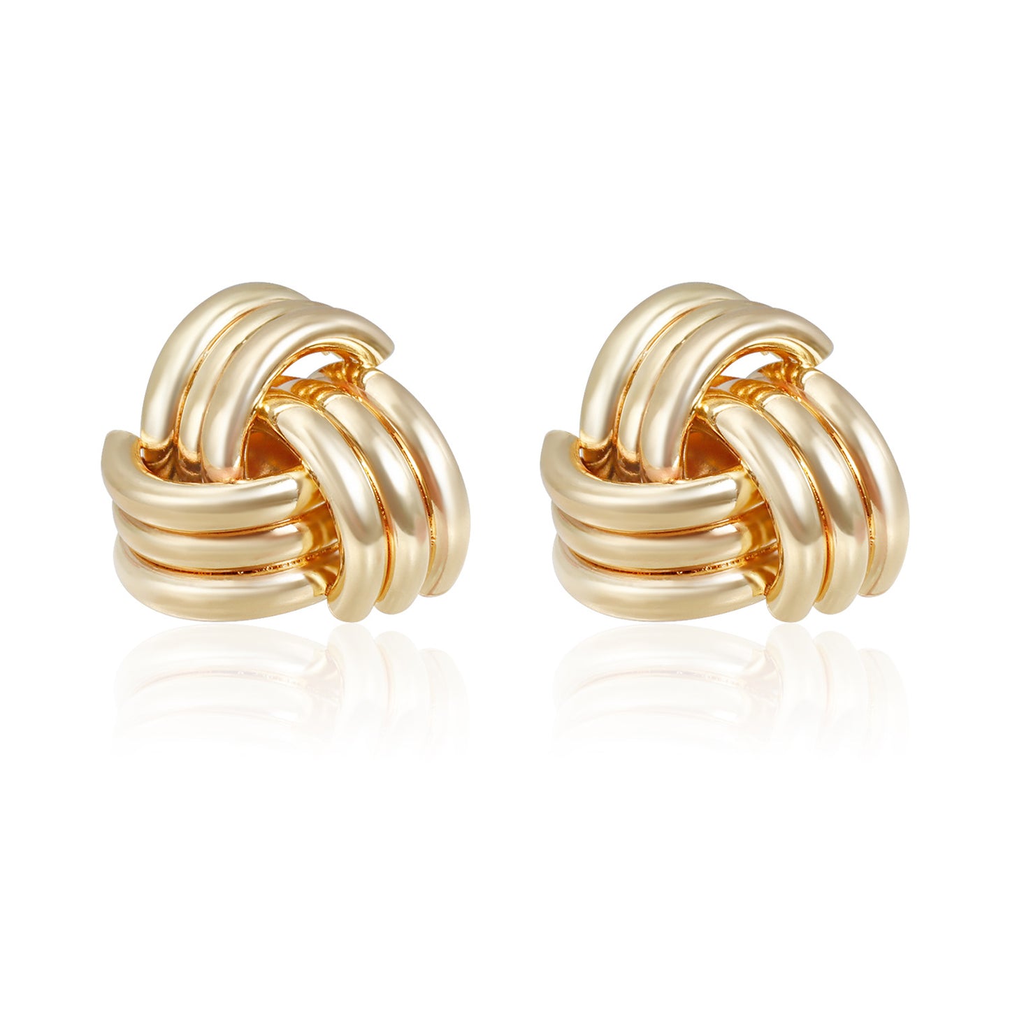 Pendientes de aleación de zinc con diseño geométrico vintage y acabado chapado para mujer
