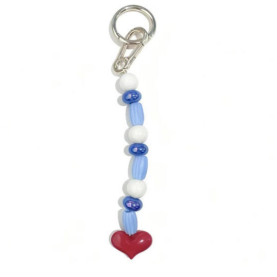 Vintage Elegant Geometric Cherry Heart Teardrop Bell Alloy Plated Bag Charm