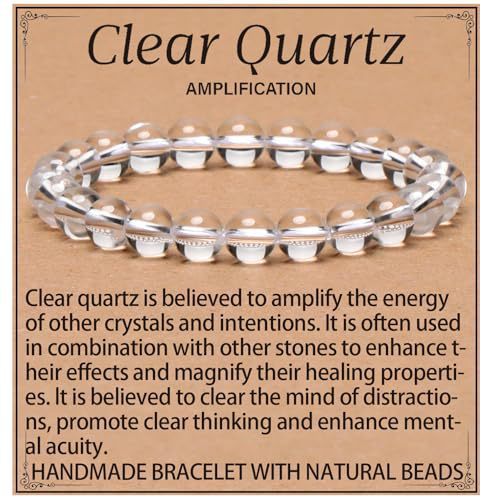 Natural Crystal Agate Round Beaded Stretch Bracelet Unisex