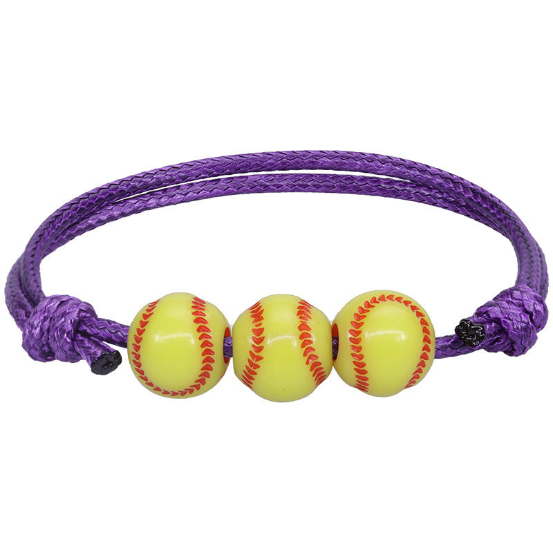 Sporty Unisex Resin Braided Bracelet