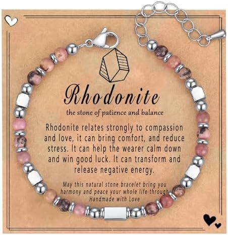 Geometric Square Zebra Print Stainless Steel Beaded Bracelet Unisex