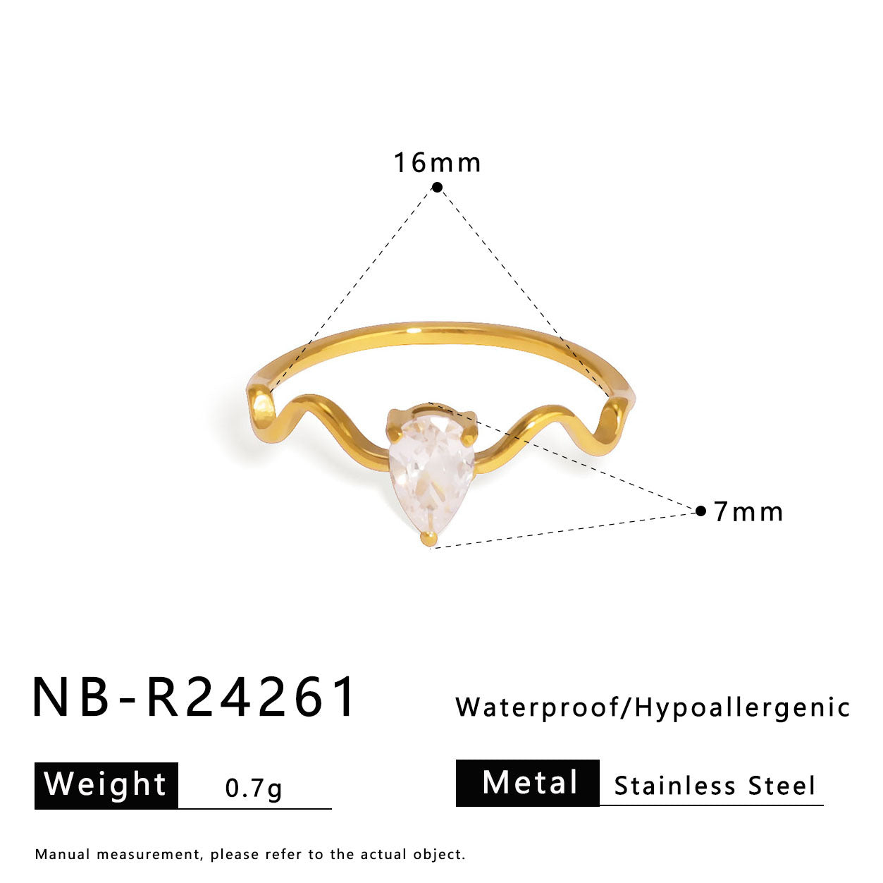 Anello minimalista geometrico in acciaio inossidabile con intarsio di zirconi e finitura placcata per uomo e donna