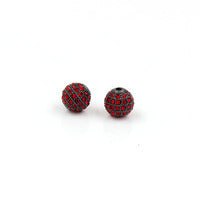 Plated Alloy Rhinestone Charm Bar