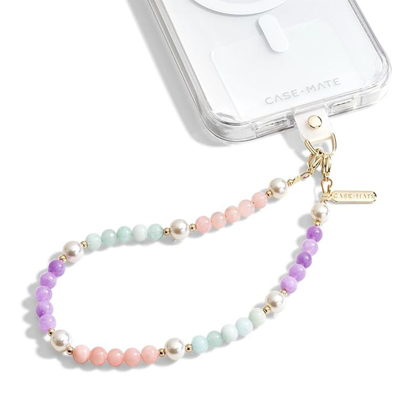Minimalist Elegant Faceted Crystal Beaded Phone Strap and Bag Charm for Women