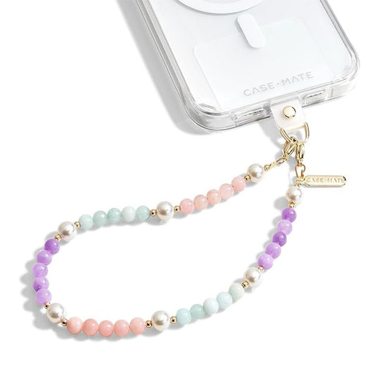 Minimalist Elegant Faceted Crystal Beaded Phone Strap and Bag Charm for Women